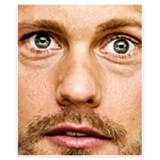 😨 Mann, Gesicht, Augen, Porträt, Nahaufnahme telegram sticker