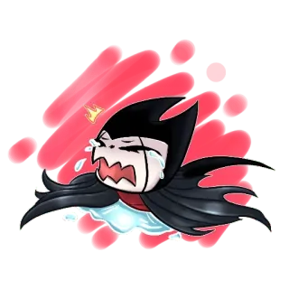 😢 Grimm Hollow Knight video game, indie game, cry, sad, Hollow Knight, Grimm telegram sticker