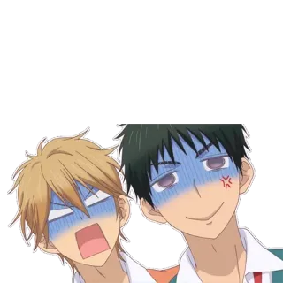 😰 anime, characters, angry, manga, concerned, worried whatsapp sticker