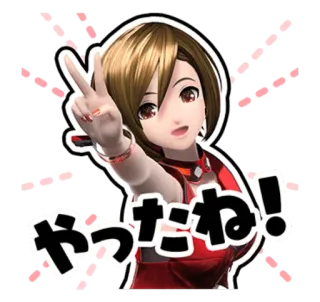 ✌️ やったね! Anime, Mädchen, Feier, Glücklich telegram sticker