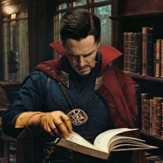 📔 Doctor Strange Doctor Strange, Marvel, stregone, magia telegram sticker