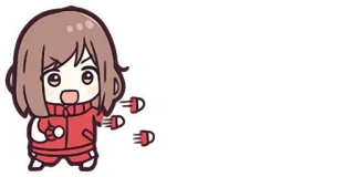 ❤️ Chibi, Animé, Dessin animé, Autocollant, Mignon telegram sticker