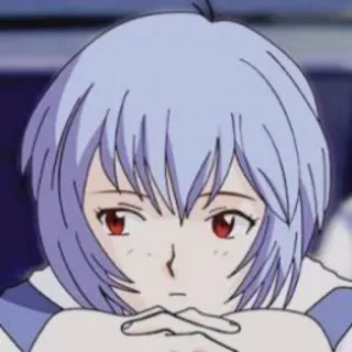 🤔 Rei Ayanami Neon Genesis Evangelion Anime, Evangelion, Rei Ayanami, Personnage, Fille telegram sticker