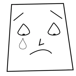 😢 triste, pleurer, émotion, visage, larmes, dessin telegram sticker