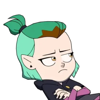 😒 Amity Blight The Owl House Amity Blight, The Owl House, Disney, cartoon, witch, character, fantasy telegram sticker