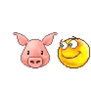 🐷 豚, 絵文字, 動物, 可愛い telegram sticker