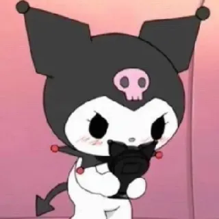 🌷 Kuromi คุโรมิ, ซานริโอ, น่ารัก, คาวาอี้, การ์ตูน telegram sticker