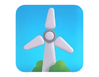 🍃 turbina eolica, energia rinnovabile, energia pulita, mulino a vento, energia telegram sticker