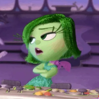 🤖 Disgust Inside Out disgusto, Inside Out, personaggio, verde telegram sticker