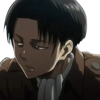 😒 Levi Ackerman Attack on Titan levi, anime, attack on titan, character, manga telegram sticker