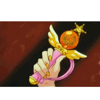 ✊ Magical Girl, Baguette magique, Anime, Arme, Transformation, Magie, Dessin animé whatsapp sticker