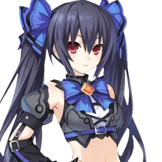 Black Heart -Neptunia whatsapp stickers
