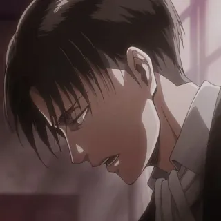 ☕️ Levi Ackerman Attack on Titan Anime, Manga, Ataque a los Titanes, Levi, Levi Ackerman whatsapp sticker