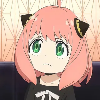 🙂 Anya Forger Spy x Family Anime, Personagem, Anya, Spy x Family, fofo telegram sticker