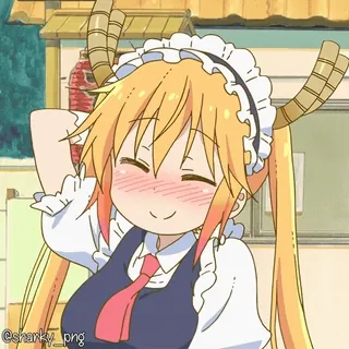 😳 Tohru Miss Kobayashi's Dragon Maid telegram sticker