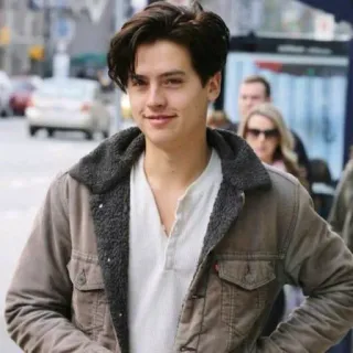 🍁 Cole Sprouse ator, celebridade, retrato, masculino telegram sticker