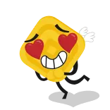 😍 Emoji, Amore, Cuori, Affetto, Cartoni animati, Sorridendo telegram sticker