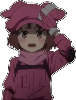 👮‍♀️ anime, girl, pink, character, salute whatsapp sticker
