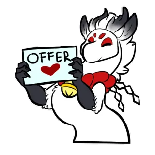 💸 OFFER offre, amour, cœur, mignon, dessin animé whatsapp sticker