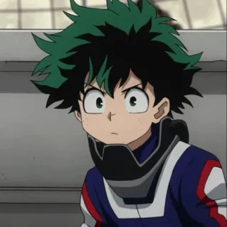 🥦 Izuku Midoriya My Hero Academia 애니메이션, 나의 히어로 아카데미아, 미도리야 이즈쿠, 히어로, 만화 telegram sticker