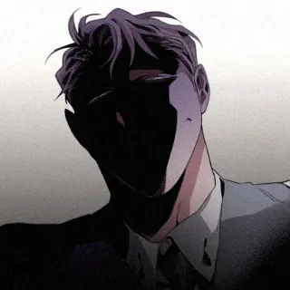 🌹 mężczyzna, ciemny, cień, garnitur, tajemnica, sztuka, portret telegram sticker