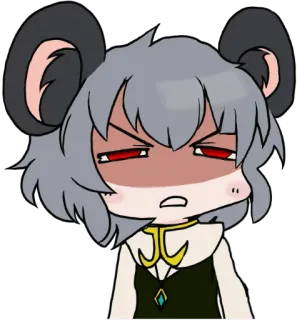 😡 marah, anime, tikus, kartun, emotikon telegram sticker