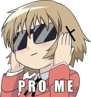 😎 PRO ME Anime, Manga, Charakter, Brille, Pro mich telegram sticker