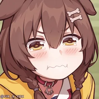 😢 Inugami Korone Hololive © 2016 COVER CORP. telegram sticker