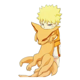 😕 Naruto Anime, Manga, Cartoon, Sticker, Naruto, Kurama whatsapp sticker