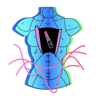 🤓 NYX lápiz labial, NYX, belleza, maquillaje, cosméticos, futurista, cuerpo telegram sticker