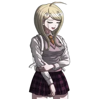 😢 Kaede Akamatsu Danganronpa V3: Killing Harmony Аниме, Манга, Школьная форма, Персонаж видеоигры telegram sticker