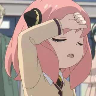 🥜 Anya Forger Spy x Family Anime, Spy x Family, Anya, Anya Forger, Uitgeput telegram sticker