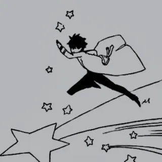 👁‍🗨 Anime, Manga, Étoile, Étoiles, Vol, Cape telegram sticker