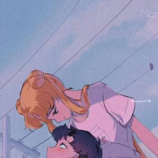 😒 Sailor Moon アニメ, キス, カップル, 愛, 漫画, LGBTQ, レズビアン telegram sticker