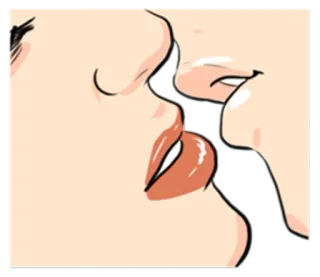 💏 亲吻, 爱, 浪漫, 情侣, 嘴唇 whatsapp sticker