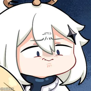 💠 Paimon Genshin Impact @HAWKS ไพม่อน, เก็นชิน อิมแพ็ค, อนิเมะ, วิดีโอเกม, ตัวละคร, อาหารฉุกเฉิน telegram sticker
