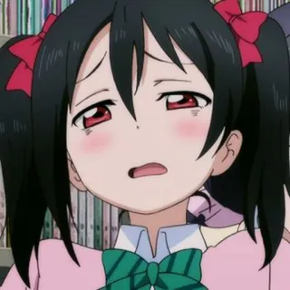 🥵 Nico Yazawa Love Live! anime, girl, idol, cute, expression, Nico Yazawa, Love Live! telegram sticker
