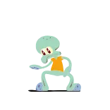 ☺️ Squidward Spongebob Squarepants сквидвард, спанч боб, мультфильм, персонаж, смешной telegram sticker