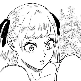 🌟 Noelle Silva Black Clover Аниме, Манга, Чёрный клевер, Ноэлль Сильва, Волшебный рыцарь telegram sticker