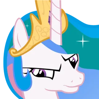😤 Princess Celestia My Little Pony my little pony, principessa celestia, cartone animato, pony, magia telegram sticker