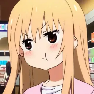 🧇 anime, ragazza, cartone animato, espressione, carino telegram sticker