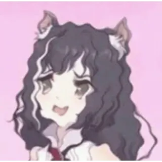 😖 Anime, Catgirl, Manga, Lindo whatsapp sticker