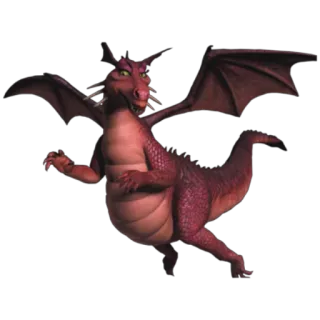 🐉 Dragon Shrek draak, Shrek, cartoon, monster, vliegend, geanimeerd telegram sticker