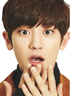 😱 personne, homme, coréen, asiatique, portrait, homme, visage telegram sticker