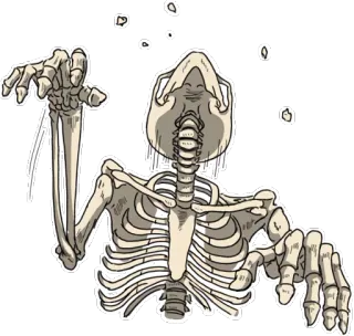 🤯 โครงกระดูก, กระดูก, ฮาโลวีน, กายวิภาคศาสตร์ telegram sticker