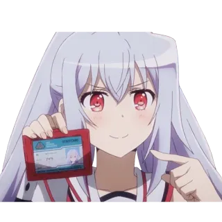 💳 Isla Plastic Memories STAFF CARD Anime, Garota, Cartão de funcionário, Carteira de identidade, Plastic Memories telegram sticker