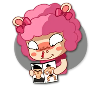 📖 Cartoon, Figur, Niedlich, Schaf, Illustration, Zeichnung whatsapp sticker
