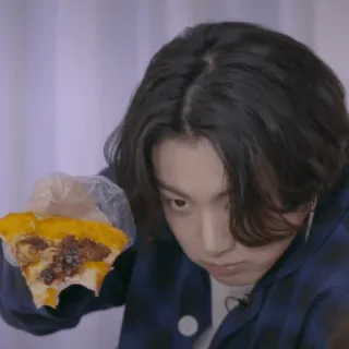 🍕 人, 食べる, ピザ, 食べ物, 男 telegram sticker