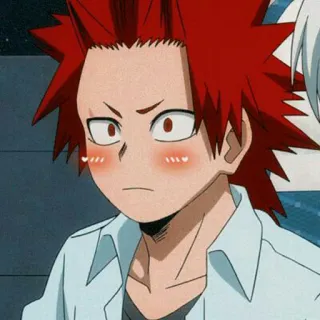 🥀 Eijiro Kirishima My Hero Academia Anime, Kirishima, My Hero Academia, Eijiro, Rougir, Mignon, Cheveux Rouges telegram sticker