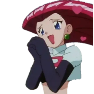 🥰 Jessie Pokemon Джесси, Покемон, Команда Р, Аниме, Мультфильм telegram sticker